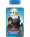 One A Day Kids How to Train Your Dragon Multivitamin Gummy, 180 Count, Supplement with Vitamin A, Vitamin C, Vitamin D, Vitamin E and Zinc for Immune Health Support*