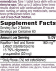 Nature's Way Heart Care Hawthorn Extract - 120 Tablets