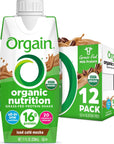 Orgain Organic Nutritional Protein Shake Iced Café Mocha  16g Grass Fed Whey Protein Meal Replacement 20 Vitamins  Minerals Fruits  Vegetables Gluten Free NonGMO 11 Fl Oz 12 Pack