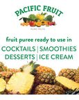 Pacific Fruit  Pineapple Puree 100 Real Fruit No added sugar NonGMO Harvested  Processed in Peru Direct from the Orchard for Pastry Cocktails  Beverages 1 Kg 22 Lbs