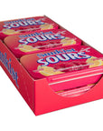 Sunkist Sours Raspberry Lemonade Vitamin C Sugar Free Sour Candy 176 Ounce Tin  6 Count Tray