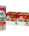 V8 Bloody Mary Mix 8 fl oz Can 4 Cases of 6 Cans