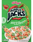 Kelloggs Apple Jacks Breakfast Cereal Kids Cereal Family Breakfast Original 18 Boxes