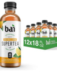 Bai Iced Tea, Tanzania Lemon - 18 Fluid Ounce Bottles - (Pack of 12)