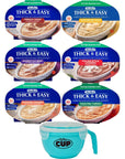 Hormel Thick  Easy Pureed Meals Variety Scrambled Eggs French Toast Roasted Chicken Beef Lasagna and Roasted Turkey with By The Cup Serving Bowl