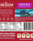 King Oscar Wild Caught Sardines in Extra Virgin Olive Oil Mediterranean Style 375 oz Pack of 6 with By The Cup Toothpicks