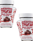 Amarena Cherries by Toschi  2 Pack  For cocktails and desserts  GMO free  Kosher  88 ounce 2 Pack