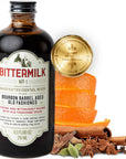 Bittermilk No1 Bourbon Barrel Aged Old Fashioned Mix  Not Just Simple Syrup for Cocktails  Drink Mixes for Cocktails  Old Fashioned Drink Mixers Makes 17 Cocktails