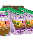 Plum Organics Mighty 4 Organic Toddler Food - Guava, Banana, Black Bean, Carrot, and Oat - 4 oz Pouch (Pack of 12) - Organic Fruit and Vegetable Toddler Food Pouch