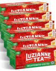 Luzianne Decaffeinated Iced Tea Bags Family Size 24ct Box Pack of 6