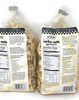 Carba-nada Reduced Carb Fettuccine Pasta Bundle Of Two 10 Ounces Bags: One Egg and One Garlic Roasted Fettuccine