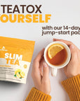 Rapid Fire Slim Tea 14 Day Herbal Teatox Blend of Natural Herbs and Botanicals Supports Healthy Weight Management Supports Metabolism Delicious Lemon Flavor 14 Servings