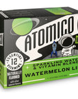 ATOMICO Sparkling Water 12 Essential Vitamins from our proprietary organic blend Naturally flavored Watermelon Lime