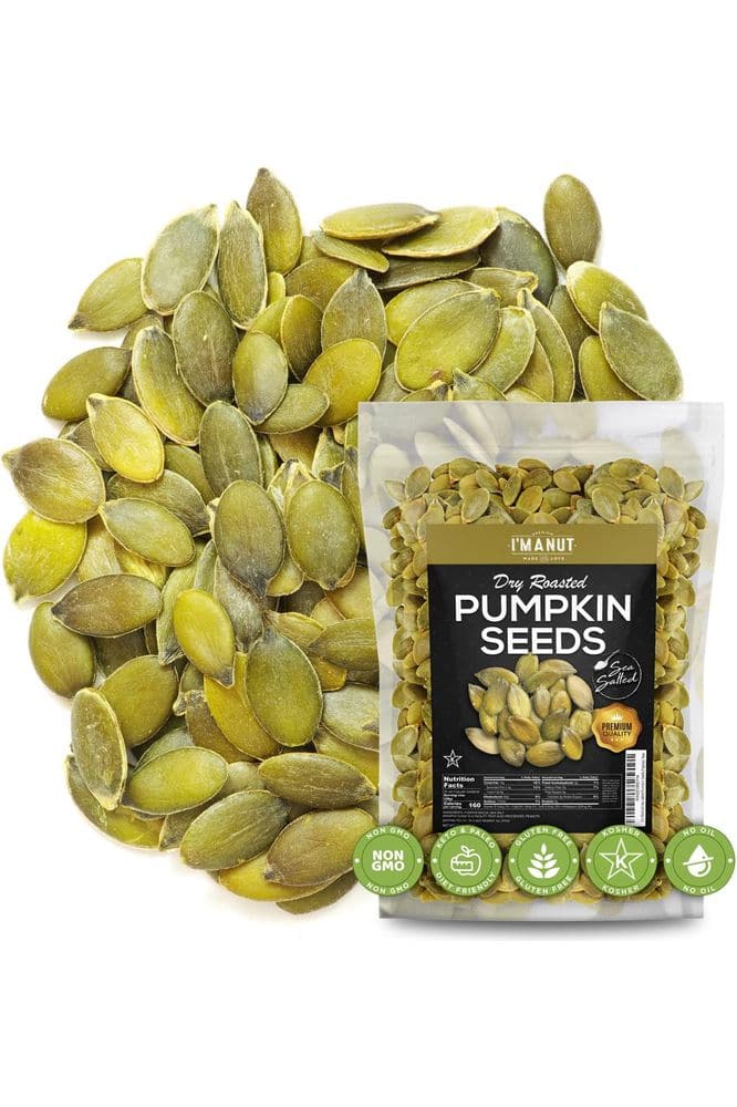 Oven Toasted Pumpkin Seeds with Sea Salt (Papitas) 32 oz (2 lb) Batch Tested Gluten &amp; Peanut Free | No Oils | No PPO | Non GMO | Vegan and Keto Friendly | Premium Quality