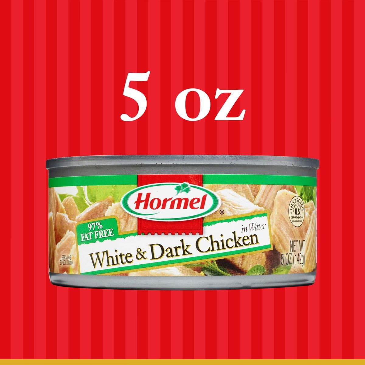 Hormel Canned White and Dark Chunk Chicken 5 Ounce Pack of 12