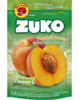 Zuko Peach Instant Powder Drink  Family Pack  No Sugar Needed  Vitamin C  141 Ounce Pack of 6