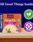 BENS ORIGINAL Ready Rice Jasmine Family Size Rice Easy Dinner Side 173 OZ Pouch Pack of 6