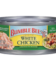 Bumble Bee Premium White Chicken Chunk in Water 5 oz Can  13g Protein per Serving  Gluten Free Keto Friendly