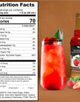 Syruvia Strawberry Syrup 254 fl oz  Sweet Strawberry Bliss in a Bottle  Kosher GlutenFree Ideal for Elevating Your Culinary and Beverage Adventures