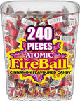 Wonka Atomic Fireball Jawbreakers , Cinnamon, 240 individually wrapped