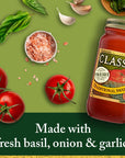 Classico Traditional Sweet Basil Tomato Spaghetti Pasta Sauce 24 Oz Jar