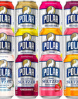 Polar Seltzer Water 12 Flavor Assorted 12 fl oz cans 12 pack  By LastFuel