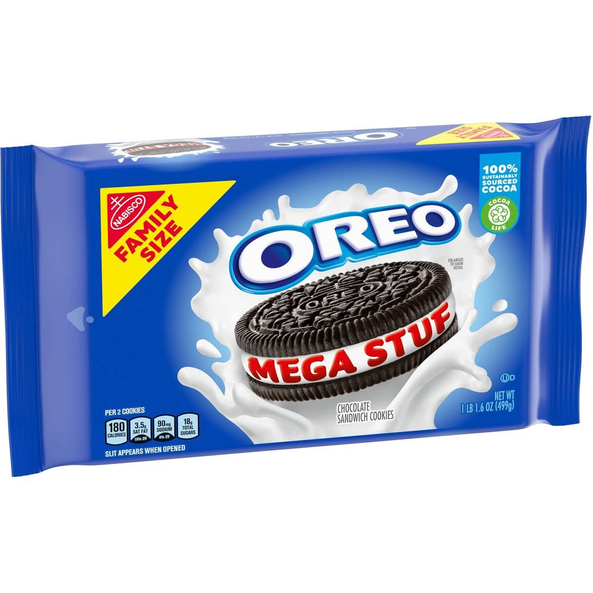 OREO Mega Stuf Chocolate Sandwich Cookies Family Size 176 oz