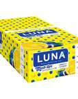 LUNA Mash-Ups - LemonZest + Blueberry Flavor - Gluten-Free - Non-GMO - 7-9g Protein - Made with Organic Oats - Low Glycemic - Whole Nutrition Snack Bars - 1.69 oz. (15 Count)