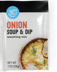 Amazon Brand  Happy Belly Onion Soup  Dip Mix Dry 1 fl oz Pack of 1