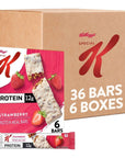 Special K Protein Meal Bars 12g of Protein Good Source of Fiber Strawberry 6 Boxes 36 Bars