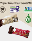 NuGo Dark Chocolate Mocha 11g Protein Bar Vegan Gluten Free NonGMO Kosher Pareve 24 Count