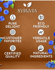 Syruvia 4 Pack Blue Raspberry Coffee Syrup  254 fl oz  Kosher GlutenFree and Bursting with Delicious Flavor Elevate Your Drinks and Desserts