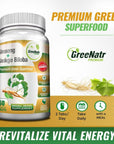 GreeNatr Premium Supplement - Natural Booster for Men & Women - 60 Veggie Pills