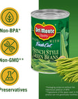 Del Monte BLUE LAKE French Style Green Beans Canned Vegetables 12 Pack 145 oz Can