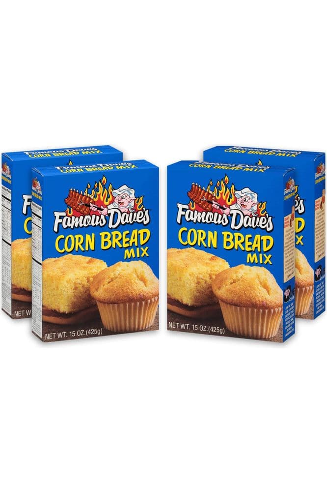 Famous Dave&#39;s Original Corn Bread Mix, 15 Ounce, Pack of 4