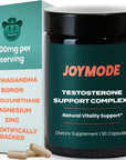 JOYMODE Testosterone Support Complex (90ct) -Natural Supplement for Men w/Ashwagandha, DIM, Magnesium, Zinc & Boron