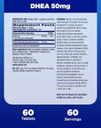 Natrol Mood & Stress DHEA 50mg with Calcium - 60 Day Supply