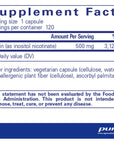 Pure Encapsulations Niacitol 500 mg | Hypoallergenic No-Flush Niacin to Support Digestion, Hormone Synthesis, and Tissue Formation | 120 Capsules