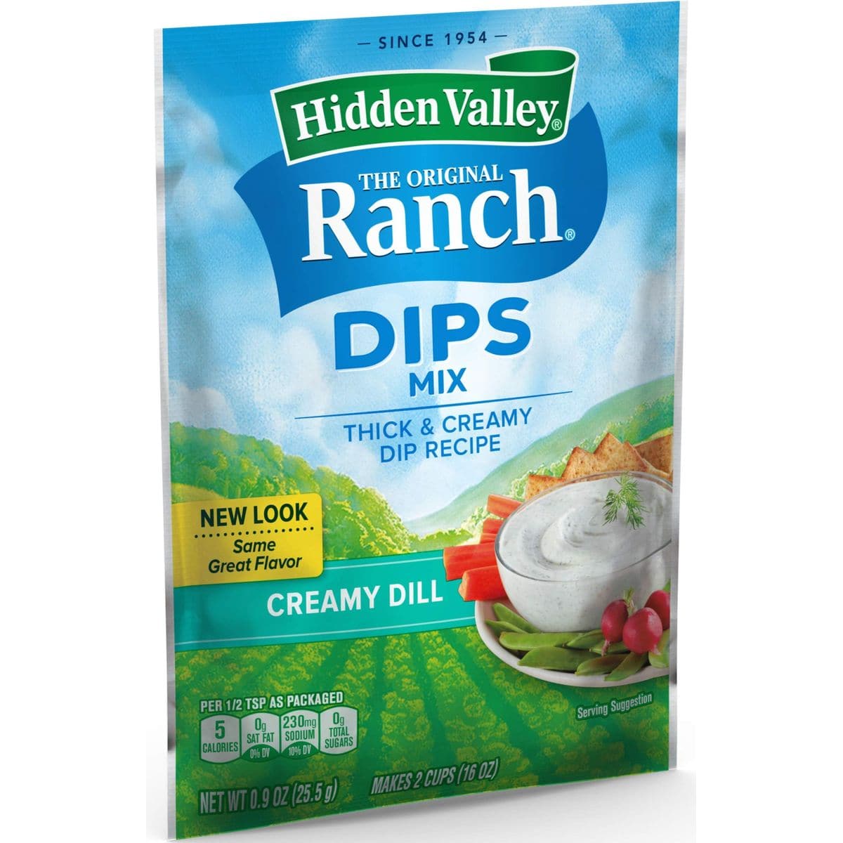 Hidden Valley Dips Mix Creamy Dill 9 oz Packets Pack of 6