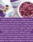 Beviva PURPO GrabnGo Cereal Cup wPowdered Oat Milk Vegan DairyFree  GlutenFree meal with Purple Sweet Potato Fruits 2 Pack