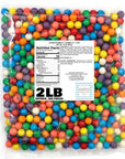 Gumballs for Gumball Machine 05 Inch Mini Gumballs Approx 560 Pieces 2lb Bulk Bag Dubble Bubble Assorted Fruit Flavored Bubble Gum Gumball Machine Refills