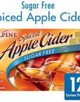 Alpine Spiced Apple Cider Sugar Free Instant Drink Mix 14 Ounce Pouches Pack of 12