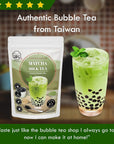 Matcha Bubble Milk Tea Instant 3in1 Powder Mix  1kg 33 Drinks  For Boba Tea Milkshake Blended Frappe and Bakery  Authentic Taiwan Recipe  Zero Trans Fat No Preservatives by Moriyama Teahouse