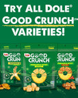 Dole Good Crunch Pineapple Dried Fruit Bites Gluten Free  Vegan Snack 14oz Bags Pack of 6