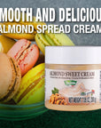 Sicania  Almond Cream Spread  100 Italian Made NonGMO GlutenFree  Palm OilFree  Ideal for Pastries Desserts Pancakes and More  200Gr 705 oz  A Healthy  Delicious GuiltFree Indulgence  Pack of 2