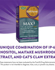 Nature's Way Cell Forté MAX3 IP-6 & Inositol with Maitake & Cat's Claw, Immune Support and Natural Killer-Cell Activity*,120 Capsules