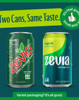 Zevia Zero Calorie Soda Ginger Ale 12 Ounce Cans Pack of 6