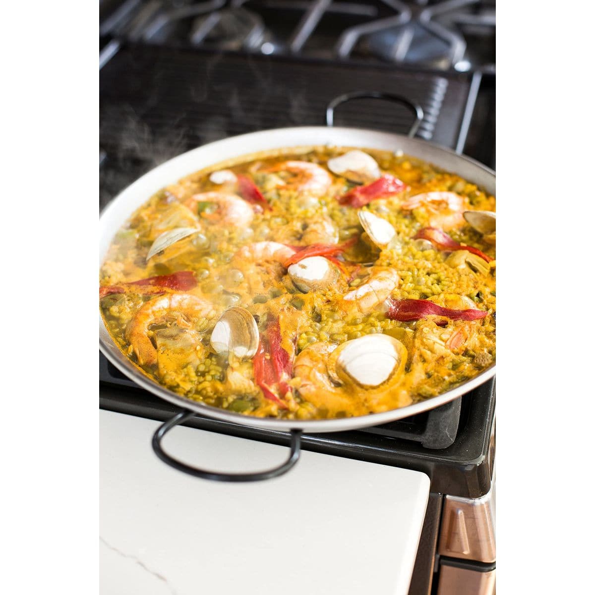 Matiz España Deluxe Authentic Paella Kit with Traditional Pan and Ingredients