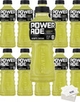 Powerade Lemon Lime 20oz Bottles Pack of 10 with Bay Area Marketplace Napkins