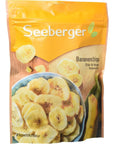 Seeberger Banana Chips - 150 gm(Pack Of 1)